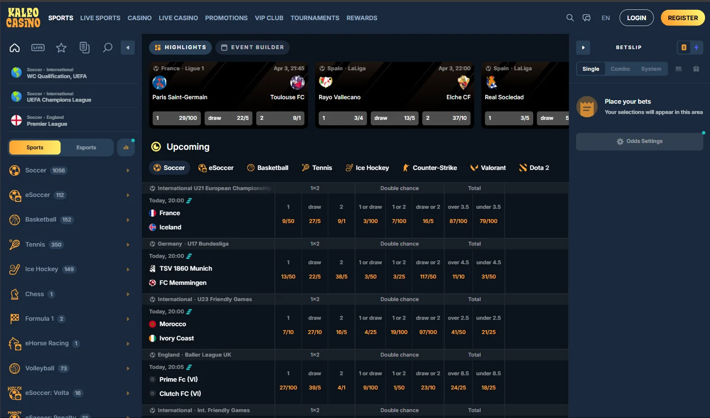 KaleoCasino Sports Betting